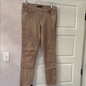 White House Black Market - Embellished Tan Cargo Pants